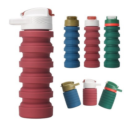 550 Ml Silicone Folding Water Bottle