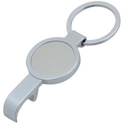 Round Top Bottle Opener Keychain