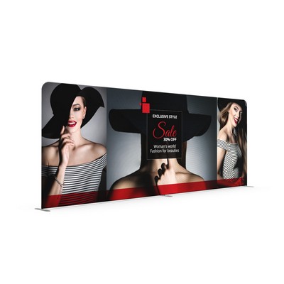 Premier Tube Display 20'x7.5' Straight - Single-Sided - GRAPHIC ONLY