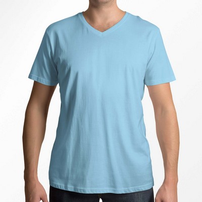 Adult Short Sleeve V- Neck T-Shirt