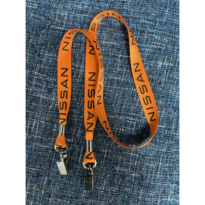 Open Style Non Breakaway Dye Sublimation Lanyard (3/4") w/Swivel Bulldog Clips