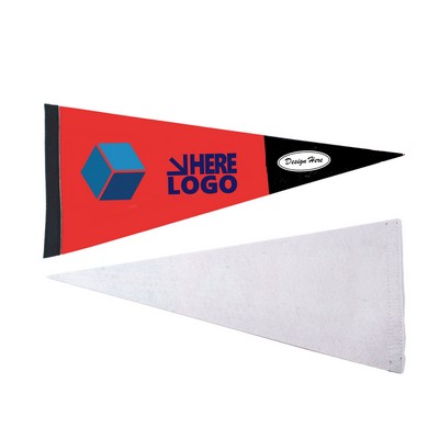 8" x 18" Custom Full Color Felt Pennant