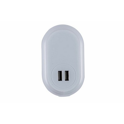 Night Light Adapter Dual USB Port