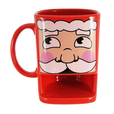 Custom Ceramic Santa Face Mug