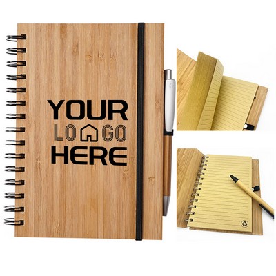 Bamboo Notebook with Recycled Paper