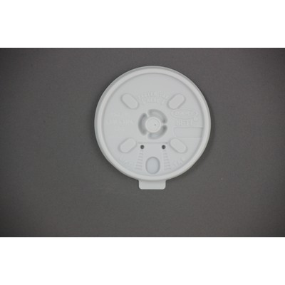 8 oz. Styrofoam Cup Lift 'n' Lock Lid - White