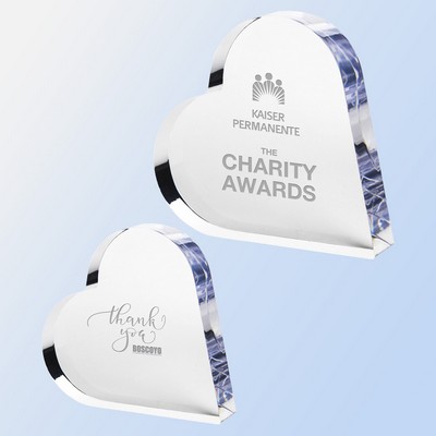 Acrylic Heart Award