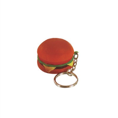 Hamburger Stress Reliever Keychain