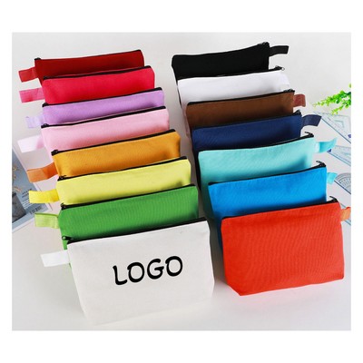 Colorful Multipurpose Canvas Pencil Case