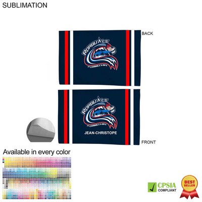 Team Poplin Pillowcase, 33x21, Sublimated full color Edge to Edge 2 sides