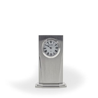 Brushed Aluminum Clock