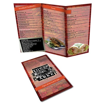 Digital Printing 11" x 17"Menus (Tri-Fold)