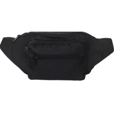 Dye Sublimation 600D Waist Bags W/3 Zippers 14"W X 5"H