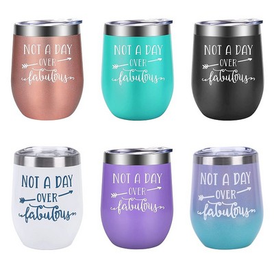 12 Oz. Eggshell Stainless Steel Insulated Mug