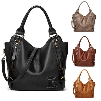 PU Leather Large Purse Tote Bag for Women