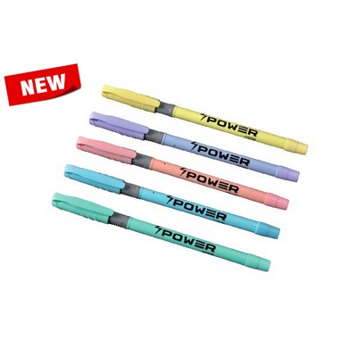 Pastel Plastic Cap & Barrel Ball Point Pen