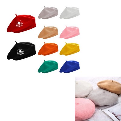 Artificial Wool Beret for Women