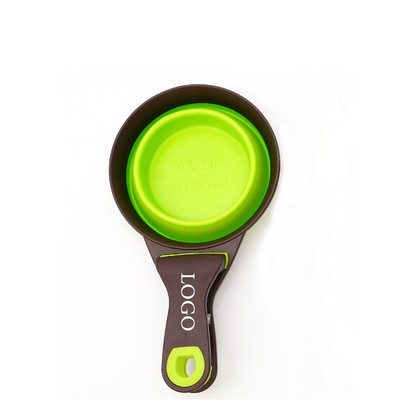 Retractable 8-Oz Pet Food Scoop