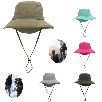 Versatile Outdoor Boonie Sun Hat - Unisex Nylon Bucket