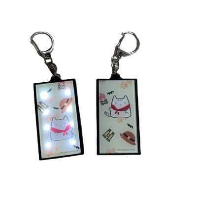 Led Light Box Key Chain