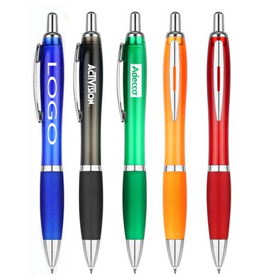 Point Press Retractable Writing Ballpoint Gourd Pen