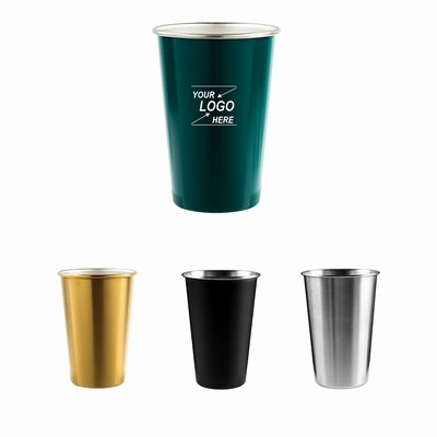 16 oz Stainless Steel Drinking Cups