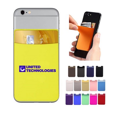 Lycra Elastic Stretch Adhesive Phone Wallet Card Sleeve