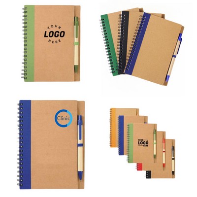 Eco Spiral Notebook with Pen