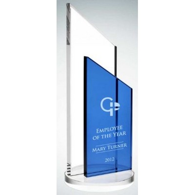 Blue Success Crystal Award