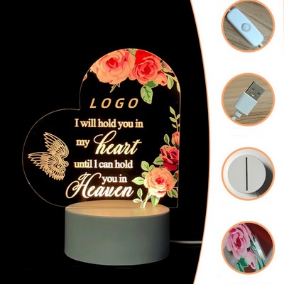 Acrylic Romantic 3D Night Light