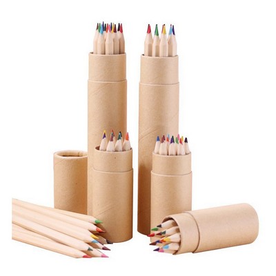 Vibrant Set: 12 Colored Pencils for Creative Drawing Fun