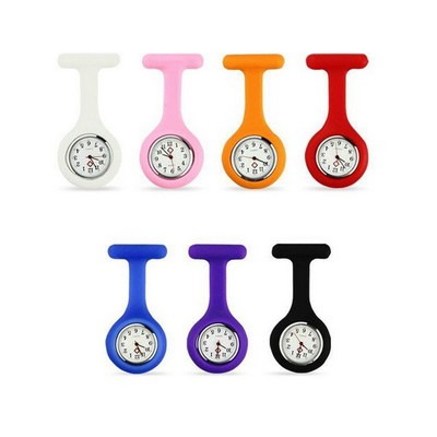 Flexible Elegance: Silicone Nurses Pocket Watch for Style