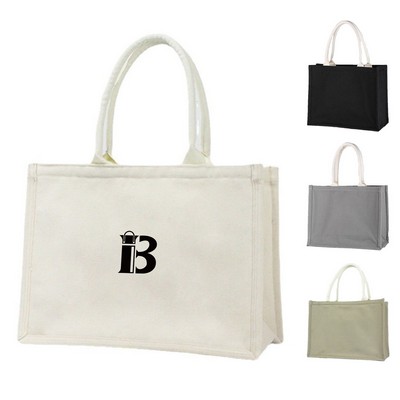 Canvas Sold Color Tote Bag