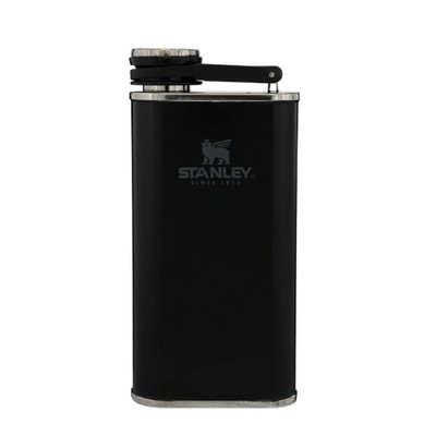 Stanley Drinkware Easy Fill Wide Mouth Flask, 8 Oz, Matte Black