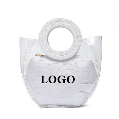 Clear Bag w/Round Handle