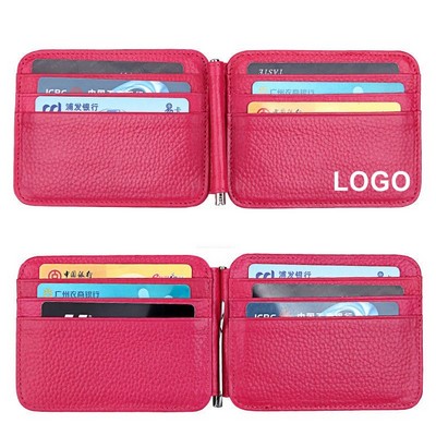 Slim Front Pocket Leather Card Holder