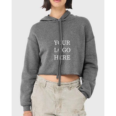 BELLA + CANVAS® Women's Crop Fleece Hoodie