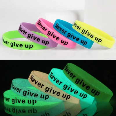 8 Inch Glow In The Dark Printed Wristband