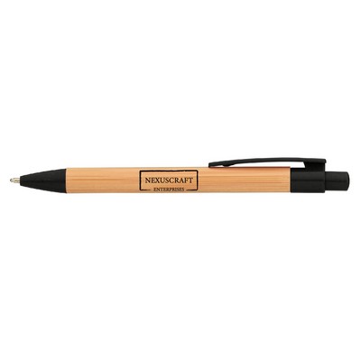 Fiji Bamboo Plastic Pen (1 Color Imprint)