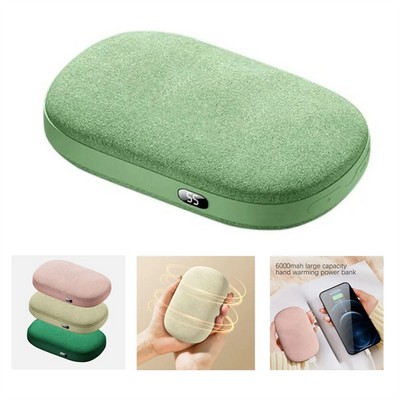 2-in-1 Rechargeable Hand Warmer and Power Bank (6000mAh)