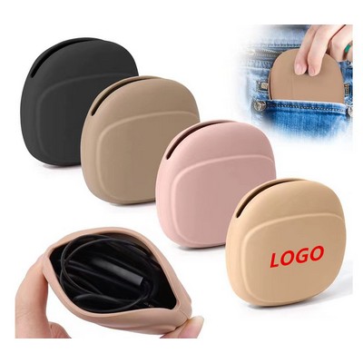 Mini Portable Silicone Headphone Cable Storage Box