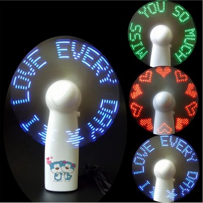 Handheld Led Light Emitting Fan