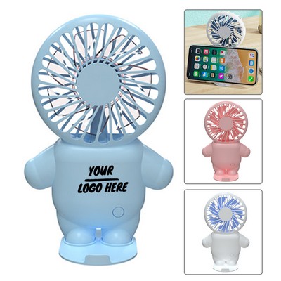 Rechargeable Handheld Fan w/ Phone Stand