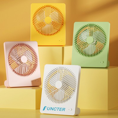 USB Desktop Mini Fan with 4 Speeds Strong Wind for Home Office Desktop