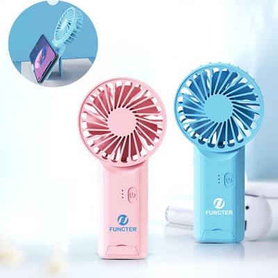 Mini Portable Handheld Fan Battery Operated Small Personal Desktop Fan USB Rechargeable Fan