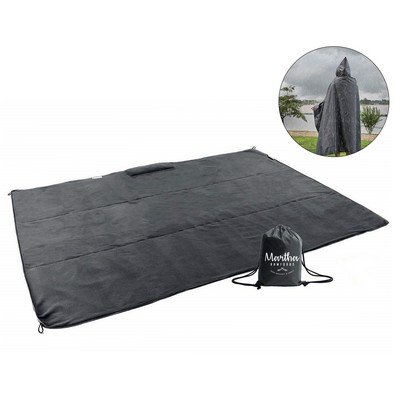 Hooded Waterproof Camping Blanket