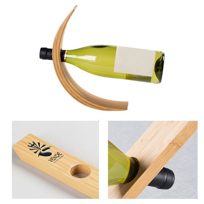 Curved Single Wine Bottle Stand Rack