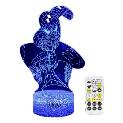 Superhero 3D Night Light Spiderman Toys