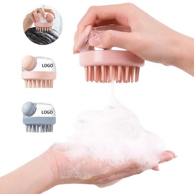 Hair Scalp Scrubber Shampoo Brush with Dispenser