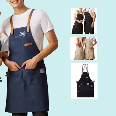 Sturdy Canvas and Leather Apron